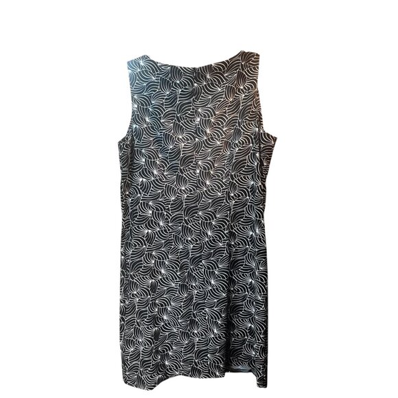 Black & White AB Studio Sleeveless Dress Size 14 - Picture 2 of 5